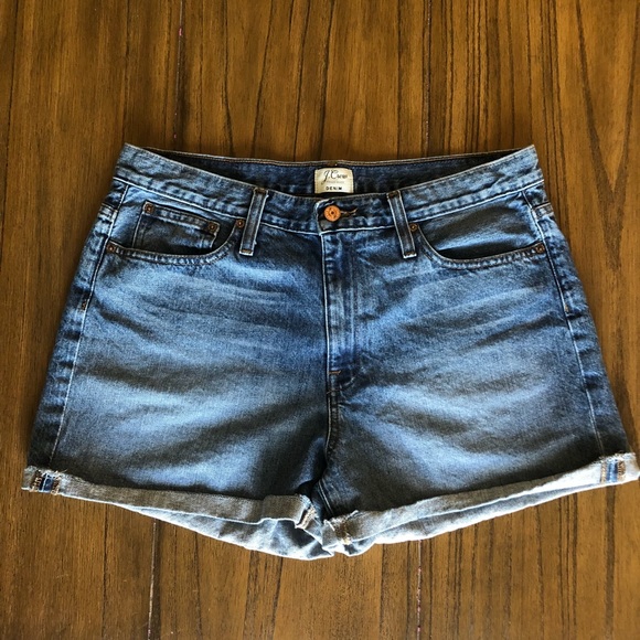 J. Crew Pants - J crew denim shorts with rolled hem